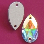 Aufnhstein Tropfen 3230, Crystal AB, 12 x 7 mm,  sew-on-stone SA-004-3-2